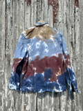 Unisex Tie Dye SACKET, Earthy Colors, One of a Kind