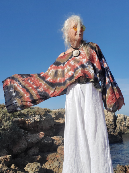 long sleeve one size shrug, deled by the sea 