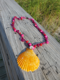 Colorful Shell & Gems Short Necklace