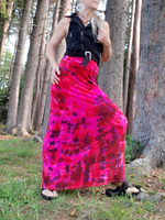 Red-Pink Maxi Gypsy Skirt