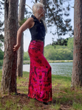 Red-Pink Maxi Gypsy Skirt