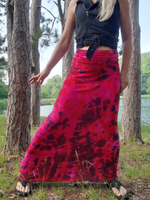 A closeup of the skirt - a front view