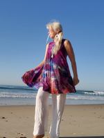 POMEGRANATE Ice Dye Swing Dress