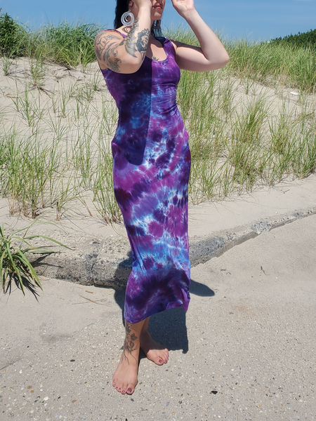 PURPLES Tie Dye Tank Dress