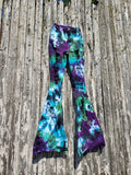 Northern Lights Tie Dye Bell Bottoms Jeans, Distressed