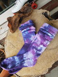 All PURPLES or BUBBLE GUM Heavy Slouchy Skater Sock