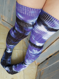 Purple Lovers Thigh High Socks