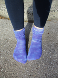 DISTRESSED LAVENDER Hand-Dyed Socks