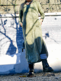 Hand Dyed Faded SAGE Hooded Dress