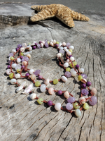 Pretty Pastels Necklace with Pink Opal, Amethyst & Pearls