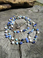 BLUE MERMAID Necklace with Pearls & Gems