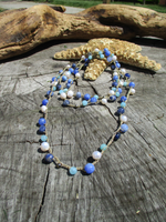 BLUE MERMAID Necklace with Pearls & Gems