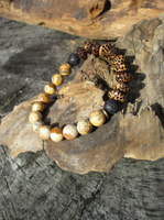 Tribal Cheetah Beads Unisex Bracelet