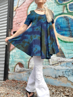 PEACOCK Cold Shoulder Tunic