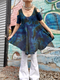 PEACOCK Cold Shoulder Tunic