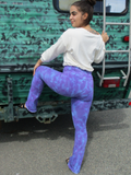 Distressed Lavender Yoga Pants, XS-2XL