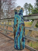 Earthy Tie Dye Tank Dress