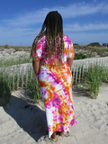 Shot  at the beach, a back photo of the dress.