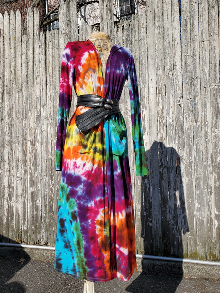 Cool Tie Dye Duster in RAINBOW GALAXY colors