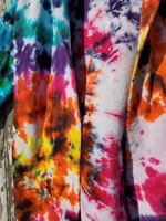 Oversized Long RAINBOW GALAXY Tie Dye Hoodie