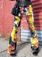 Street Style Ripped Jeans with Bell Bottoms