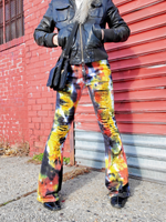 Street Style Ripped Jeans with Bell Bottoms