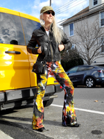 Street Style Ripped Jeans with Bell Bottoms
