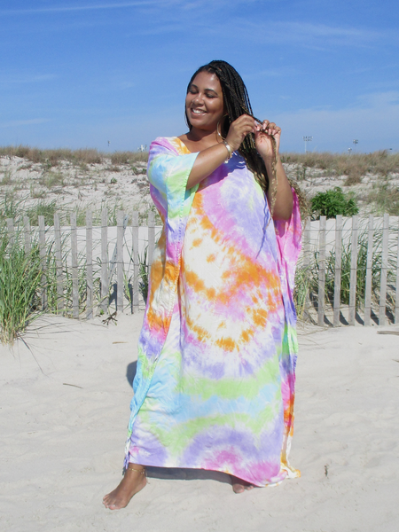 PASTEL RAINBOW Kaftan Dress –1