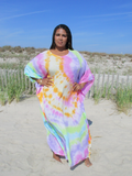 PASTEL RAINBOW Kaftan Dress