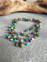 Green & Blue Long Mermaid Necklace