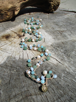 Long MERMAID Necklace with Pearls & Gems