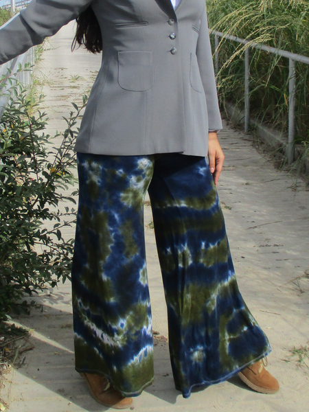 Palazzo Pants, FOREST Tie Dye